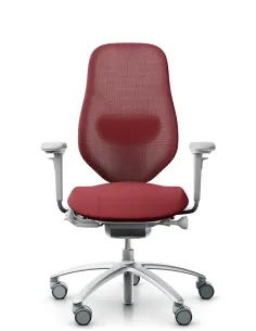 Кресло FLOKK RH MEREO MESH SILVER GREY (RASPBERRY RED), эргономичное - купить Киев, Днепр, Одесса, Львов, Харьков