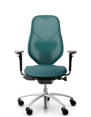 Кресло FLOKK RH MEREO MESH GREY (FOREST GREEN), эргономичное - купить Киев, Днепр, Одесса, Львов, Харьков