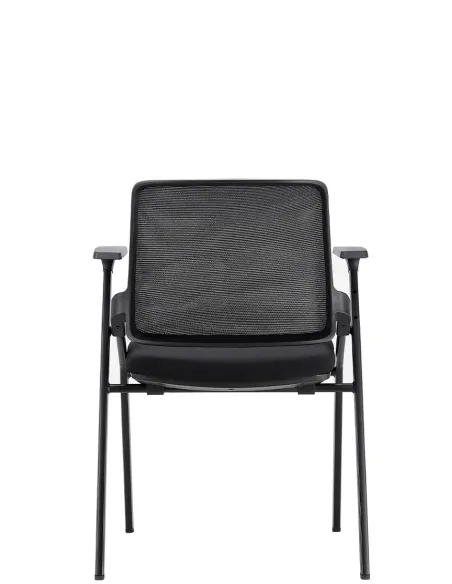 Крісло KRESLALUX  H-08 BLACK, з підлокітниками, для відвідувача - купити Київ, Дніпро, Одеса, Львів, Харків