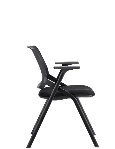 Крісло KRESLALUX  H-08 BLACK, з підлокітниками, для відвідувача - купити Київ, Дніпро, Одеса, Львів, Харків