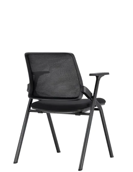 Кресло KRESLALUX H-08 BLACK, с подлокотниками, для посетителя - купить Киев, Днепр, Одесса, Львов, Харьков