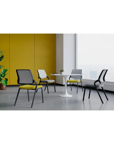 Крісло KRESLALUX H-08 BLACK, для відвідувача - купити Київ, Дніпро, Одеса, Львів, Харків