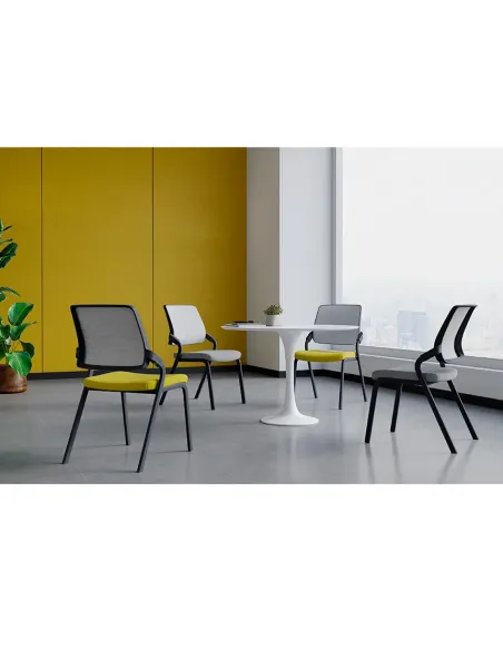 Кресло KRESLALUX H-08 BLACK, для посетителя - купить Киев, Днепр, Одесса, Львов, Харьков