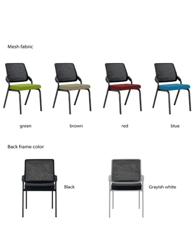 Крісло KRESLALUX H-08 BLACK, для відвідувача - купити Київ, Дніпро, Одеса, Львів, Харків