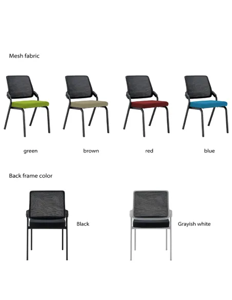 Кресло KRESLALUX H-08 BLACK, для посетителя - купить Киев, Днепр, Одесса, Львов, Харьков