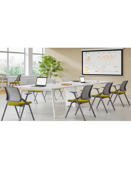 Крісло KRESLALUX  H-08 BLACK, з підлокітниками, для відвідувача - купити Київ, Дніпро, Одеса, Львів, Харків