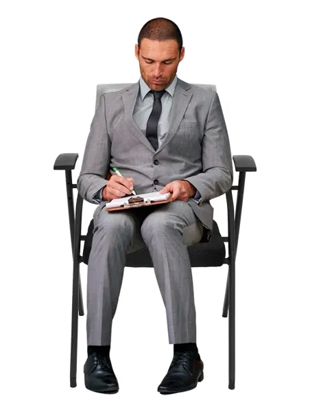 Кресло KRESLALUX H-08 BLACK, с подлокотниками, для посетителя - купить Киев, Днепр, Одесса, Львов, Харьков