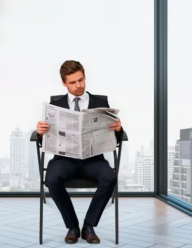 Крісло KRESLALUX  H-08 BLACK, з підлокітниками, для відвідувача - купити Київ, Дніпро, Одеса, Львів, Харків