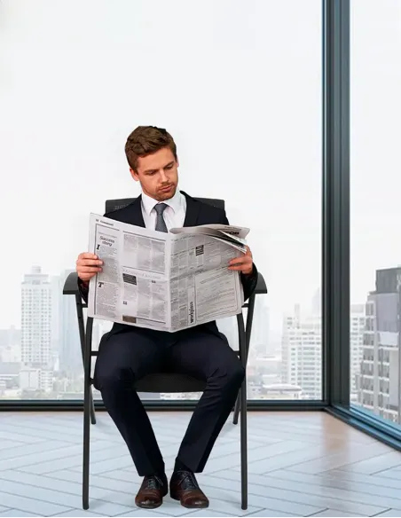 Кресло KRESLALUX H-08 BLACK, с подлокотниками, для посетителя - купить Киев, Днепр, Одесса, Львов, Харьков