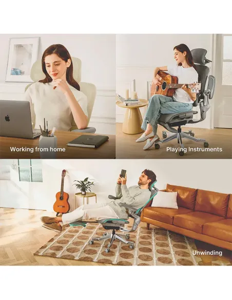 КРЕСЛО HINOMI H2 PRO CREAM WHITE, эргономичное, с подставкой для ног - купить Киев, Днепр, Одесса, Львов, Харьков