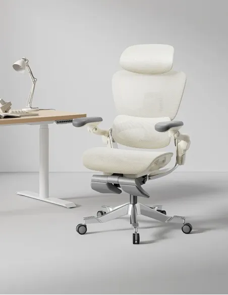 КРІСЛО HINOMI H2 PRO CREAM WHITE, ергономічне - купити Київ, Дніпро, Одеса, Львів, Харків