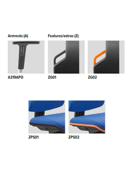 Кресло DAUPHIN TEC PROFILE IS 2011 SR для ESD зон - купить Кив, Днепр, Одесса, Львов, Харьков