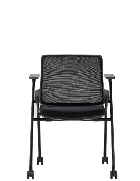 Кресло KRESLALUX H-08 BLACK, для посетителя, на колесах - купить Киев, Днепр, Одесса, Львов, Харьков