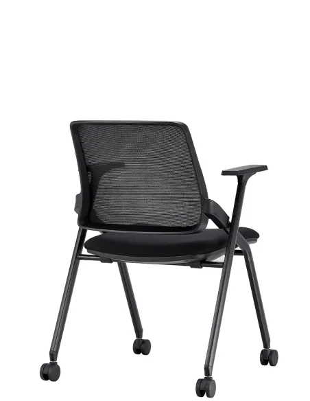 Крісло KRESLALUX H-08 BLACK, для відвідувача, на колесах - купити Київ, Дніпро, Одеса, Львів, Харків