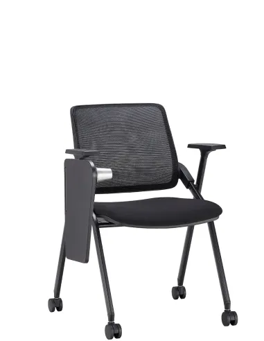 Крісло KRESLALUX H-08 BLACK, для аудиторий, із відкидним столиком, на колесах - купити Київ, Дніпро, Одесса, Львів, Харків