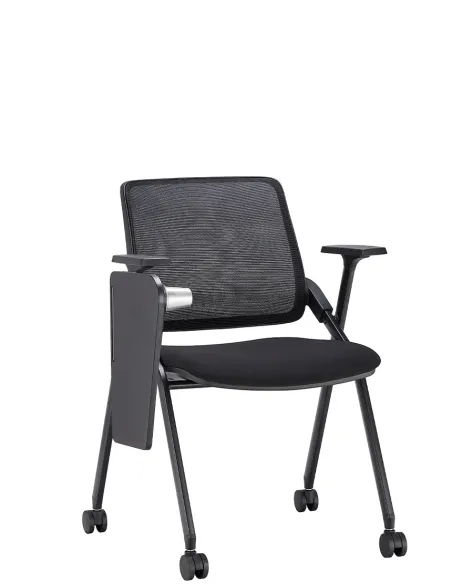 Кресло KRESLALUX H-08 BLACK, для аудиторий, с откидним столиком, на колесах - купить Киев, Днепр, Одесса,  Львов, Харьков