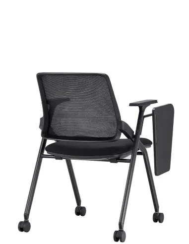 Кресло KRESLALUX H-08 BLACK, для аудиторий, с откидним столиком, на колесах - купить Киев, Днепр, Одесса,  Львов, Харьков