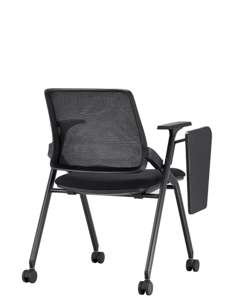 Кресло KRESLALUX H-08 BLACK, для аудиторий, с откидним столиком, на колесах - купить Киев, Днепр, Одесса,  Львов, Харьков