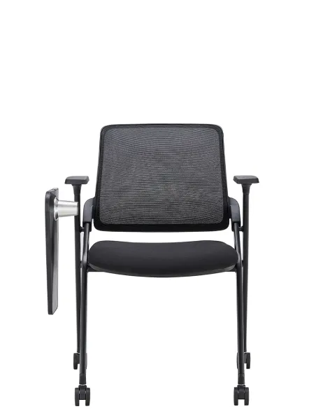 Крісло KRESLALUX H-08 BLACK, для аудиторий, із відкидним столиком, на колесах - купити Київ, Дніпро, Одесса, Львів, Харків