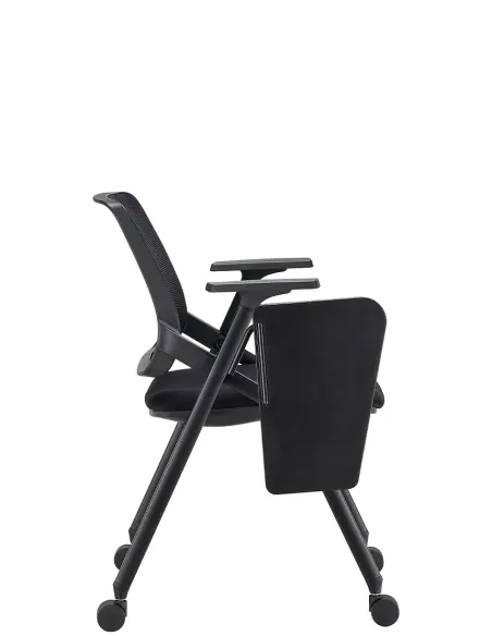 Крісло KRESLALUX H-08 BLACK, для аудиторий, із відкидним столиком, на колесах - купити Київ, Дніпро, Одесса, Львів, Харків