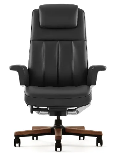 Крісло RANGER для керівника, шкіряне, чорний колір - купити Київ, Дніпро, Одеса, Львів, Харків