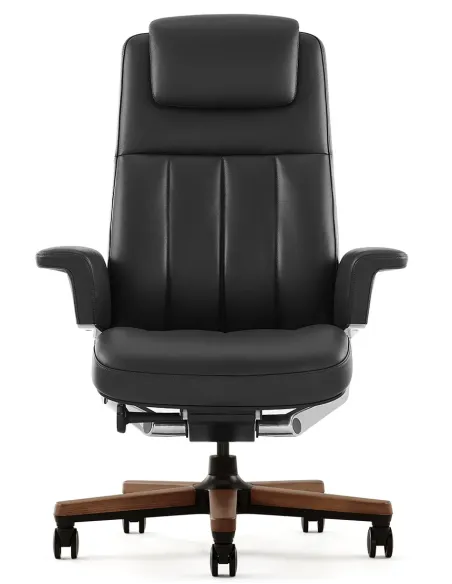 Крісло RANGER для керівника, шкіряне, чорний колір - купити Київ, Дніпро, Одеса, Львів, Харків