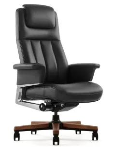 Кресло RANGER для руководителя, кожаное, черный цвет - купить Киев, Днепр, Одесса, Львов, Харьков