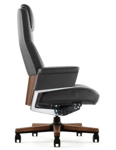 Крісло RANGER для керівника, шкіряне, чорний колір - купити Київ, Дніпро, Одеса, Львів, Харків