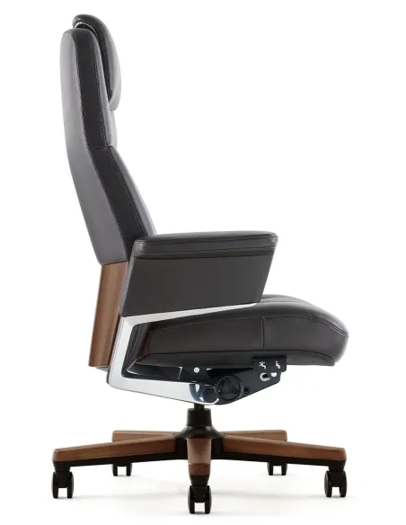 Крісло RANGER для керівника, шкіряне, чорний колір - купити Київ, Дніпро, Одеса, Львів, Харків