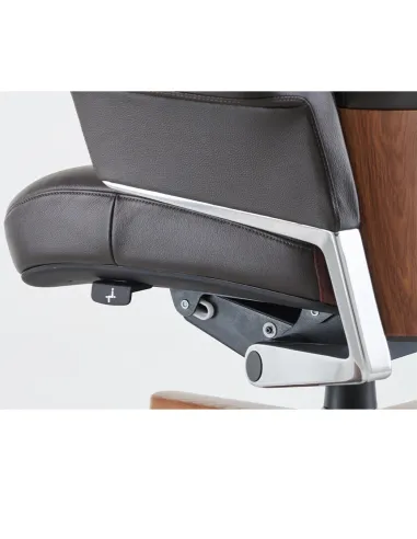 Кресло RANGER для руководителя, кожаное, черный цвет - купить Киев, Днепр, Одесса, Львов, Харьков