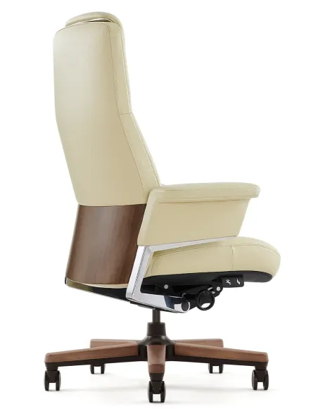 Крісло RANGER для керівника, шкіряне, бежевий колір - купити Київ, Дніпро, Одеса, Львів, Харків