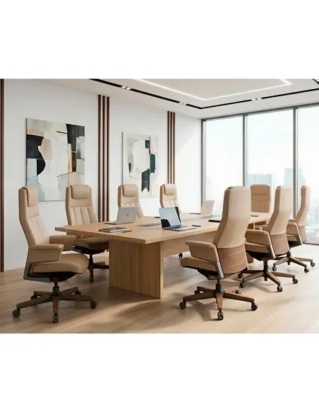 Кресло RANGER для руководителя, кожаное, бежевый цвет - купить Киев, Днепр, Одесса, Львов, Харьков