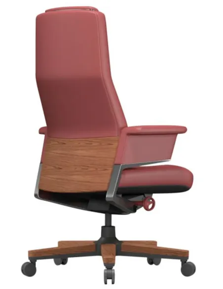 Крісло RANGER для керівника, шкіряне, бордовий колір - купити Київ, Дніпро, Одеса, Львів, Харків