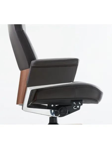 Кресло RANGER для руководителя, кожаное, бордовый цвет - купить Киев, Днепр, Одесса, Львов, Харьков