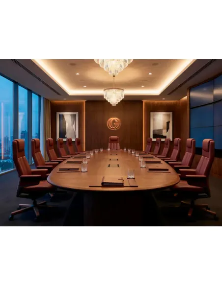 Кресло RANGER для руководителя, кожаное, бордовый цвет - купить Киев, Днепр, Одесса, Львов, Харьков