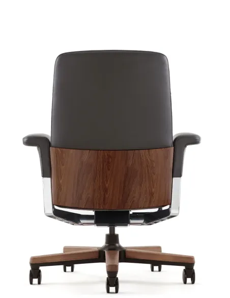 Кресло RANGER VISITOR, кожаное, черный цвет - купить Киев, Днепр, Одесса, Львов, Харьков