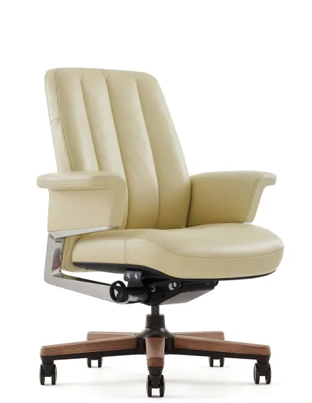 Кресло RANGER VISITOR, кожаное, бежевый цвет - купить Киев, Днепр, Одесса, Львов, Харьков