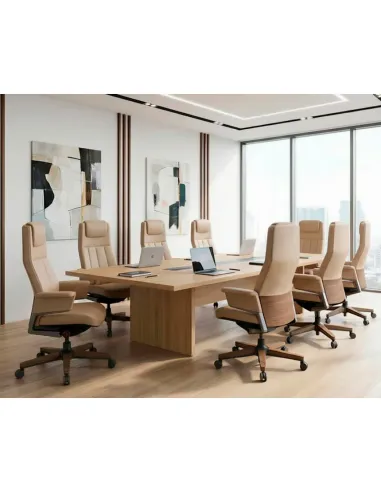 Кресло RANGER VISITOR, кожаное, бежевый цвет - купить Киев, Днепр, Одесса, Львов, Харьков