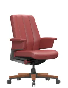 Крісло RANGER VISITOR, шкіряне, бордовий колір - купити Київ, Дніпро, Одеса, Львів, Харків