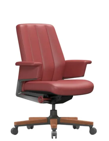 Крісло RANGER VISITOR, шкіряне, бордовий колір - купити Київ, Дніпро, Одеса, Львів, Харків