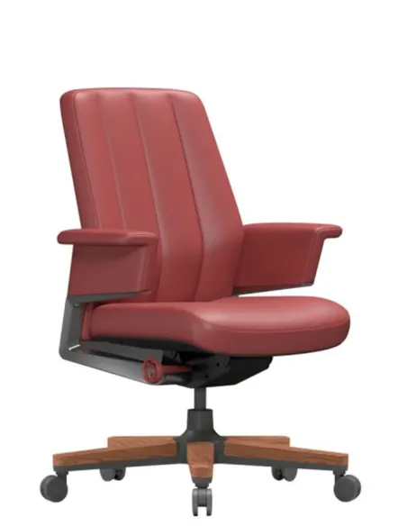 Крісло RANGER VISITOR, шкіряне, бордовий колір - купити Київ, Дніпро, Одеса, Львів, Харків
