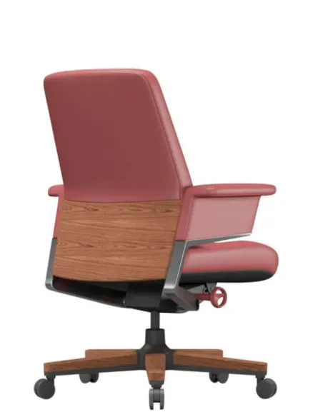 Крісло RANGER VISITOR, шкіряне, бордовий колір - купити Київ, Дніпро, Одеса, Львів, Харків