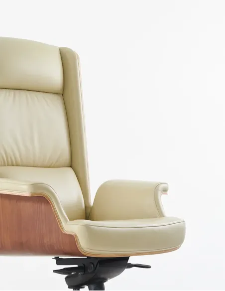 Кресло KRESLALUX LORD бежевое, для руководителя, кожаное - купить Киев, Днепр, Одесса, Львов, Харьков
