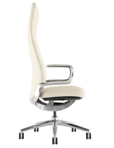 Кресло KRESLALUX LELLA BEIGE для руководителя, кожаное - купить Киев, Днепр, Одесса, Львов, Харьков