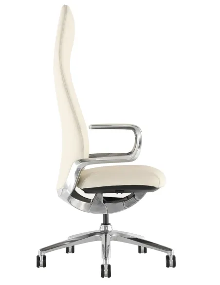 Кресло KRESLALUX LELLA BEIGE для руководителя, кожаное - купить Киев, Днепр, Одесса, Львов, Харьков