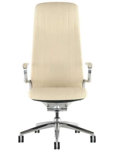 Крісло KRESLALUX LELLA BEIGE для керівника, шкіряне - купити Київ, Дніпро, Одеса, Львів, Харків