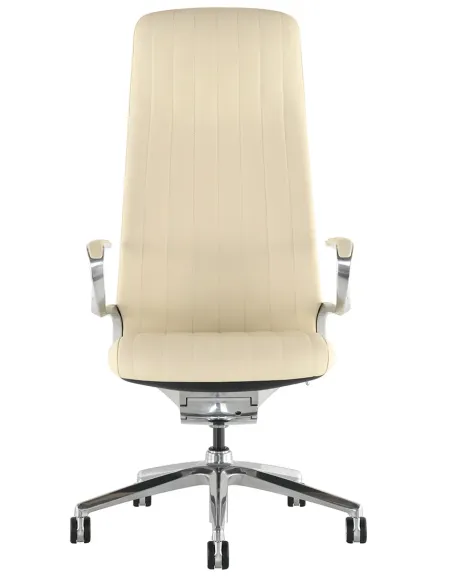 Кресло KRESLALUX LELLA BEIGE для руководителя, кожаное - купить Киев, Днепр, Одесса, Львов, Харьков
