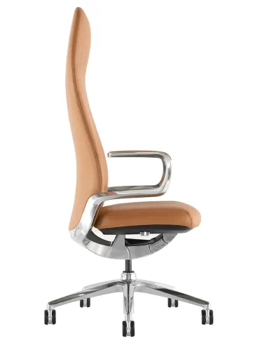 Крісло KRESLALUX LELLA LIGHT BROWN для керівника, шкіряне - купити Київ, Дніпро, Одеса, Львів, Харків