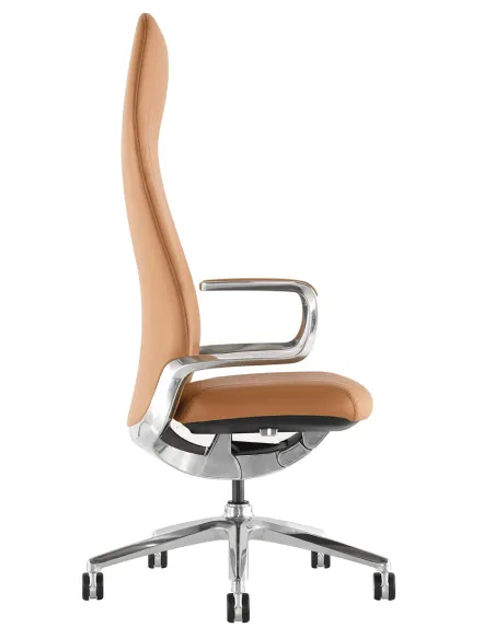 Крісло KRESLALUX LELLA LIGHT BROWN для керівника, шкіряне - купити Київ, Дніпро, Одеса, Львів, Харків