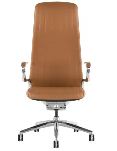 Крісло KRESLALUX LELLA LIGHT BROWN для керівника, шкіряне - купити Київ, Дніпро, Одеса, Львів, Харків 2